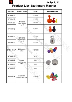 button magnets and stationery magnets  for office 