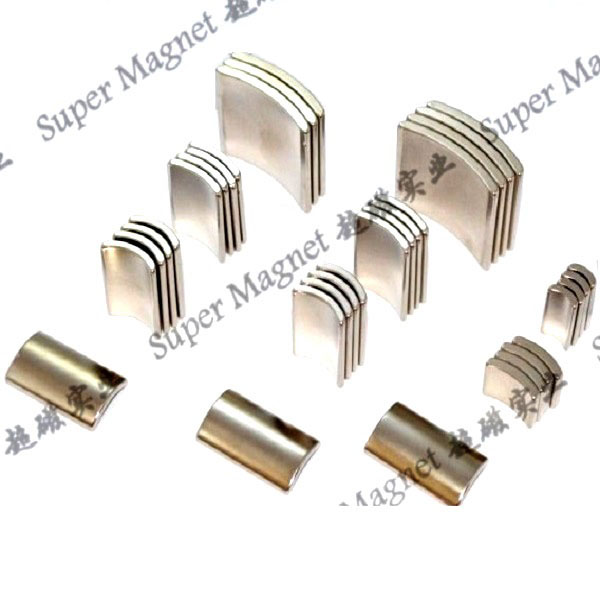 Small size galvanized arc curved neodymium magnets - Motor Arc